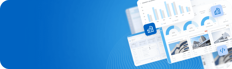 Property management dashboards with listings and analytics
